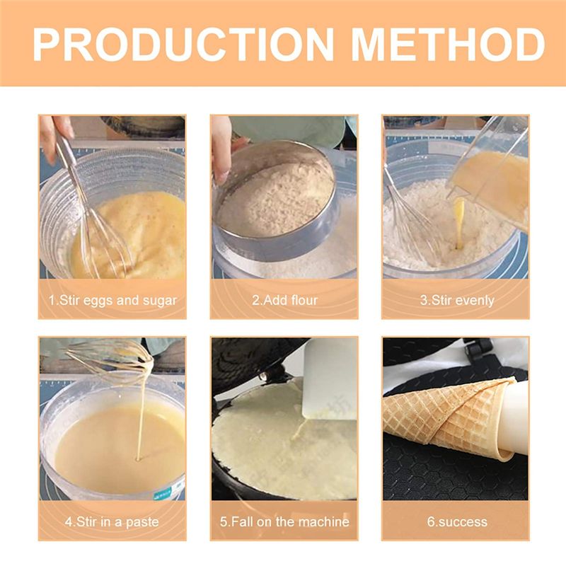 Kitchen Baking Area - [Promosyonlar] Waffle Külahı Yapma Makinesi, Yapışmaz