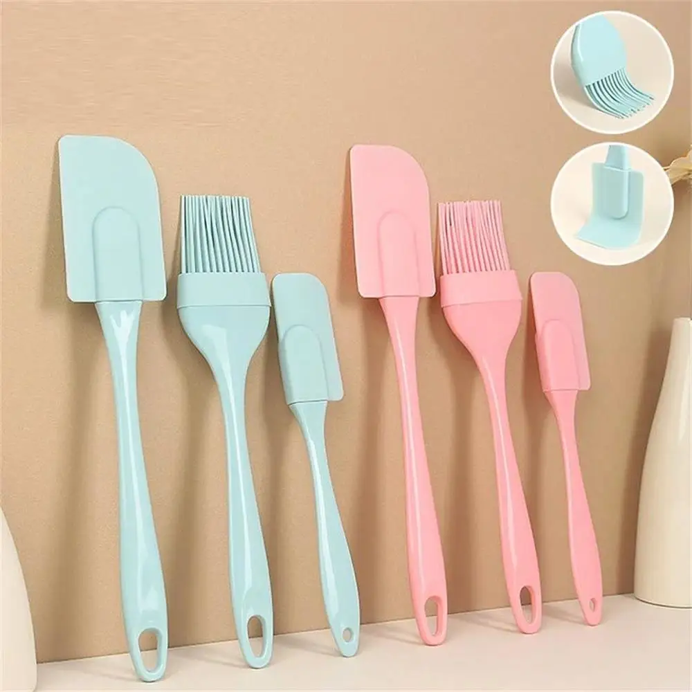 Pastry Brush Silicone - 3 adet Yapışmaz Silikon Krem Kazıyıcı