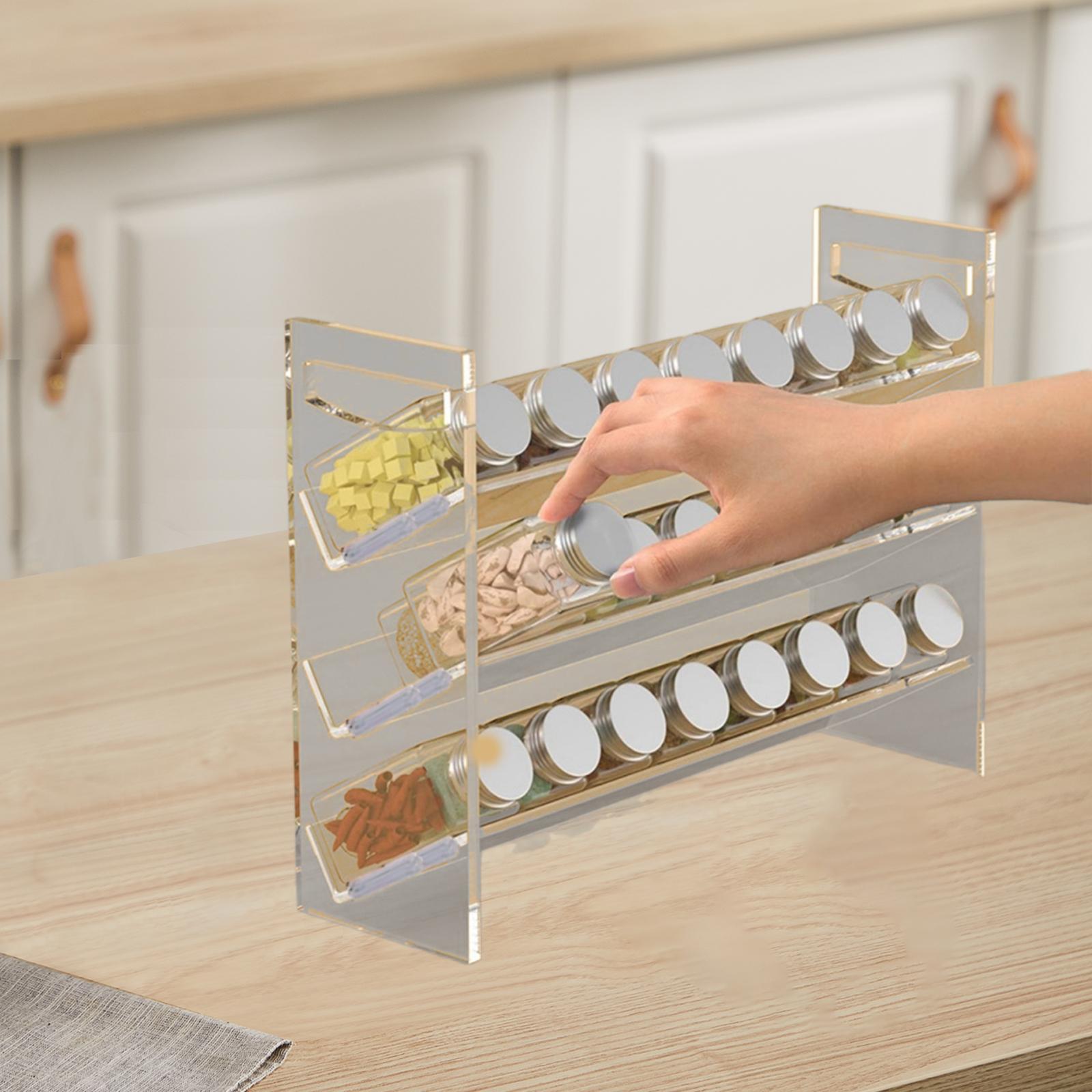 Kitchen Baking Pantry - Akrilik baharat rafı parfüm organizatör standı