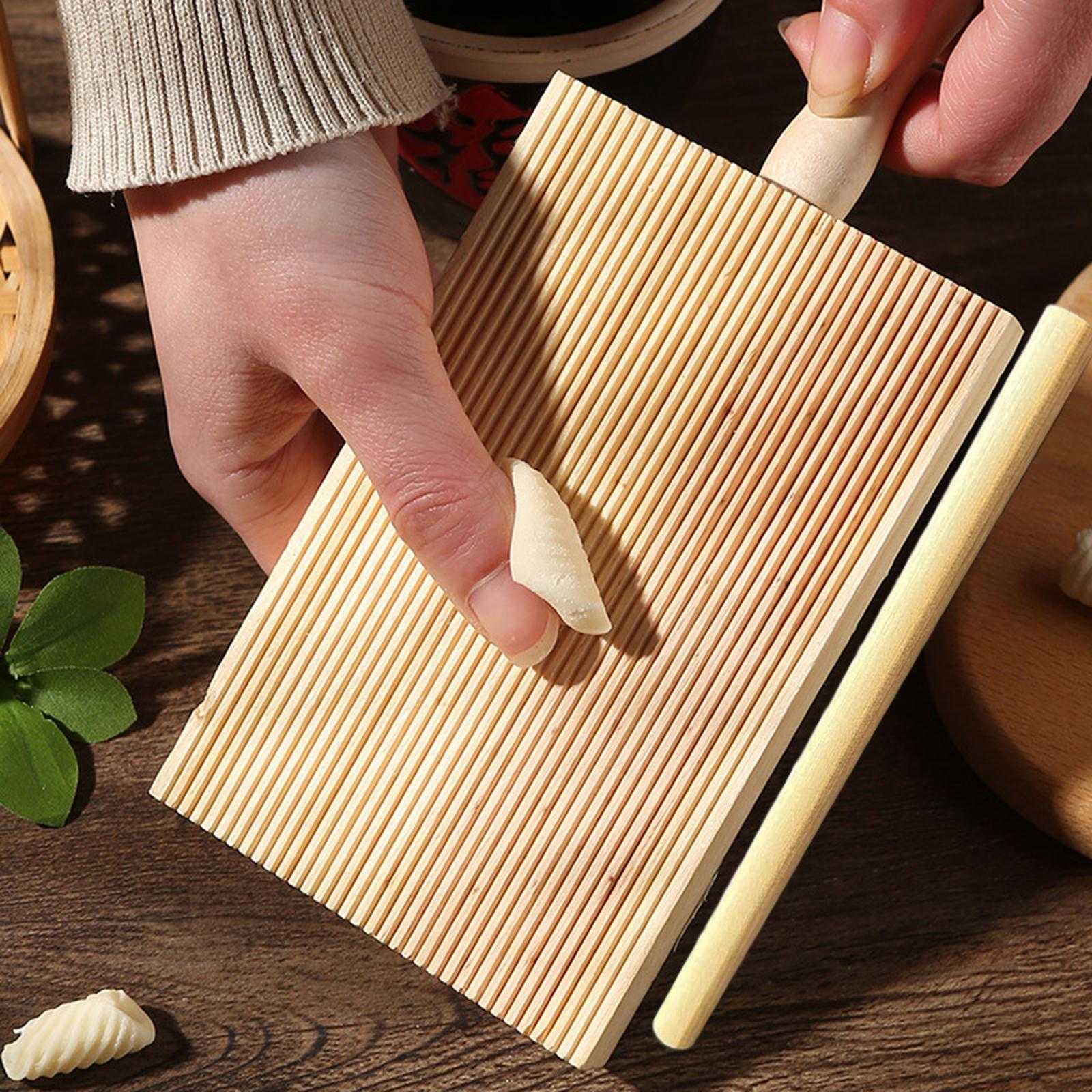 Kitchen Baking Cupboard - Gnocchi Yapma Tahtaları Makarna Merdanesiyle Kullanımı