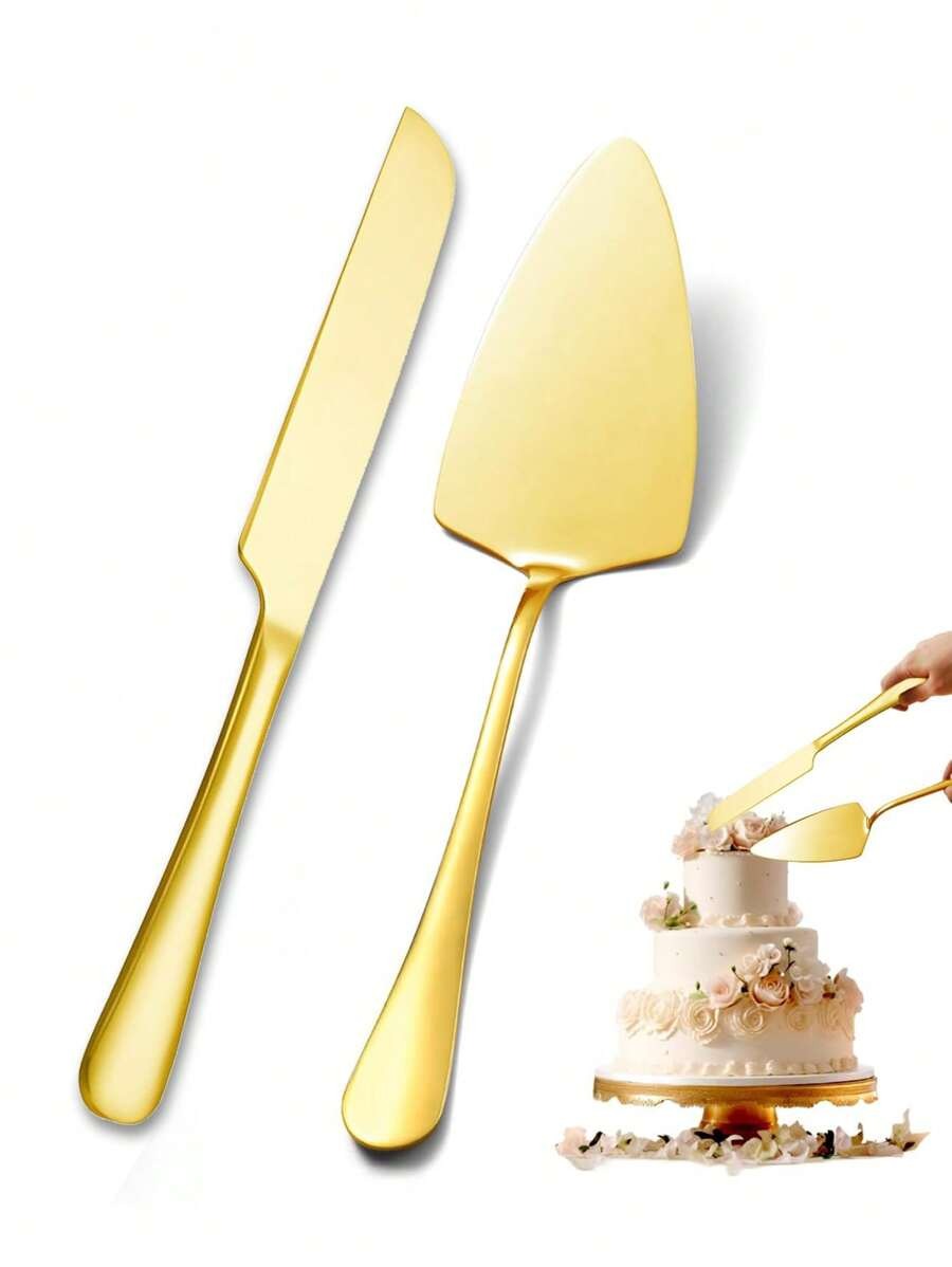 Kitchen And Baking Equipment - 1/2 adet Paslanmaz Çelik Kek Spatula