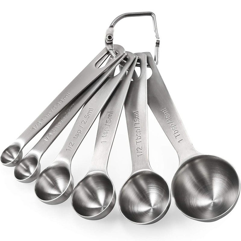 Kitchen Baking Kit - 6 adet ölçüm kaşık seti paslanmaz
