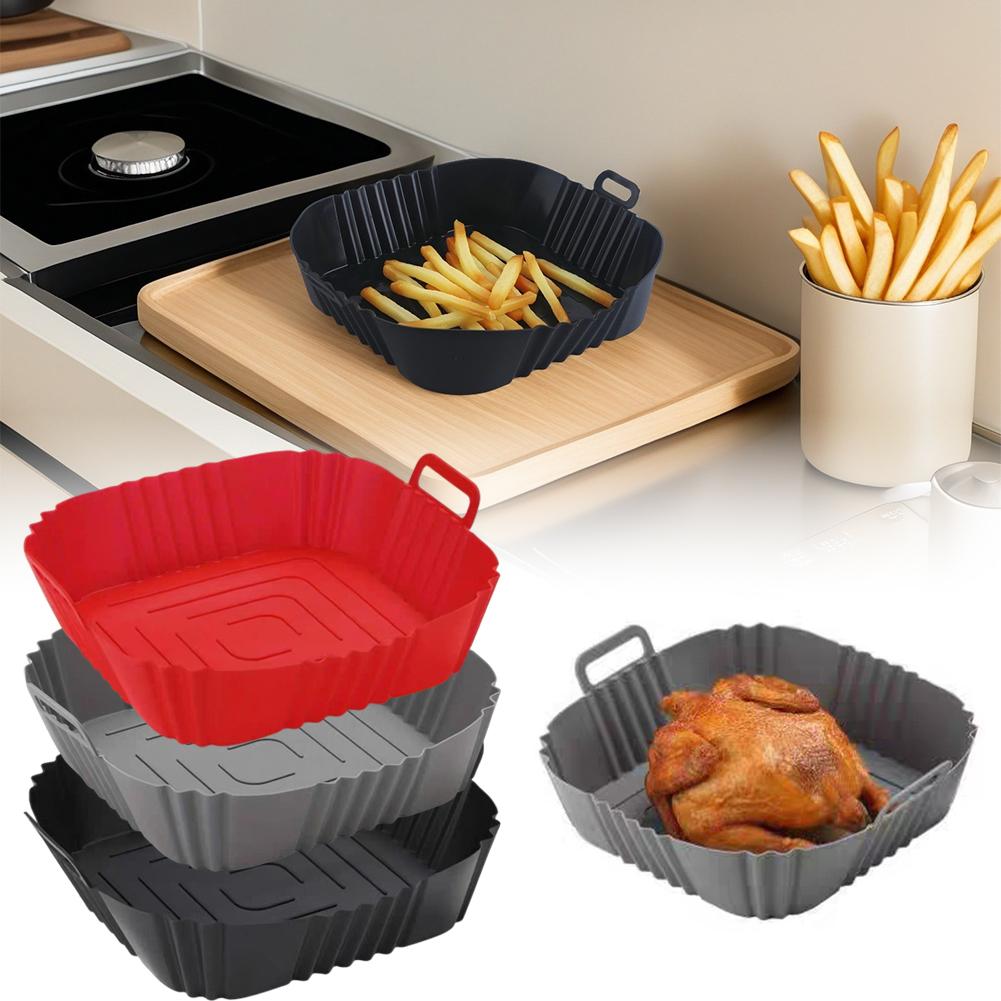 Kitchen And Baking Equipment - Yeniden Kullanılabilir Airfryer Tava Astarı Aksesuarları