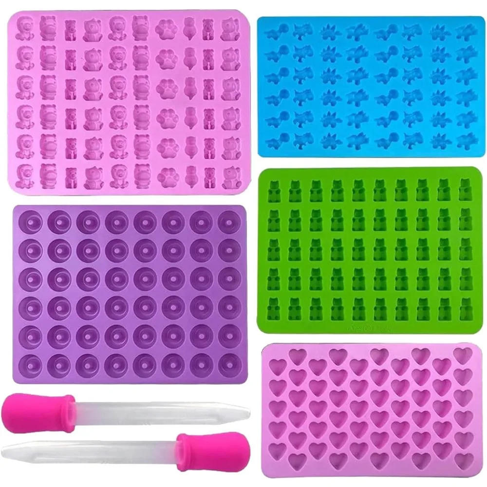 Kitchen Baking Kit - 5 adet Şeker Silikon Kalıplar 2