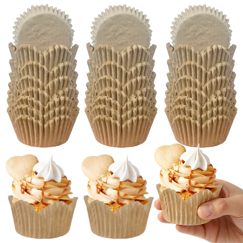 Kitchen And Baking Equipment - 150 Adet Doğal Renkli Çiçek Şeklinde