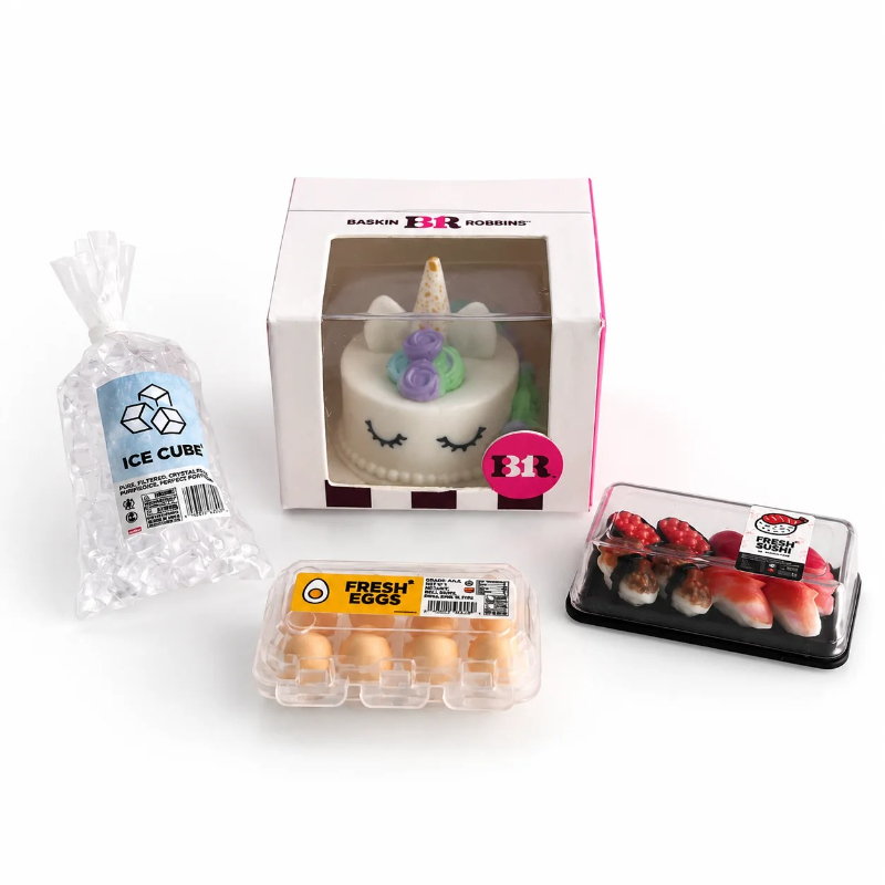 Miniature Baking Kitchen - Buzdolabını Doldurun Gizli Mini Suşi Kek