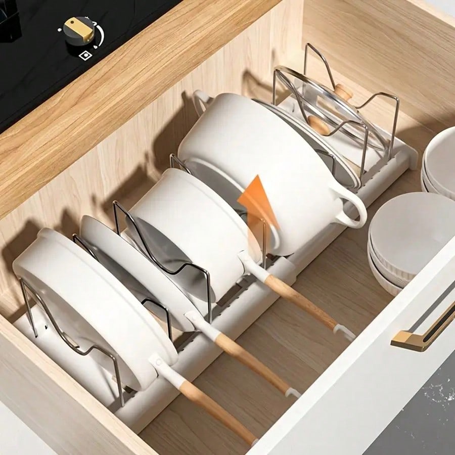 Ayarlanabilir Bölmeli Saklama  - Kitchen Cabinet Baking Organizer incelemesi ve fiyatı