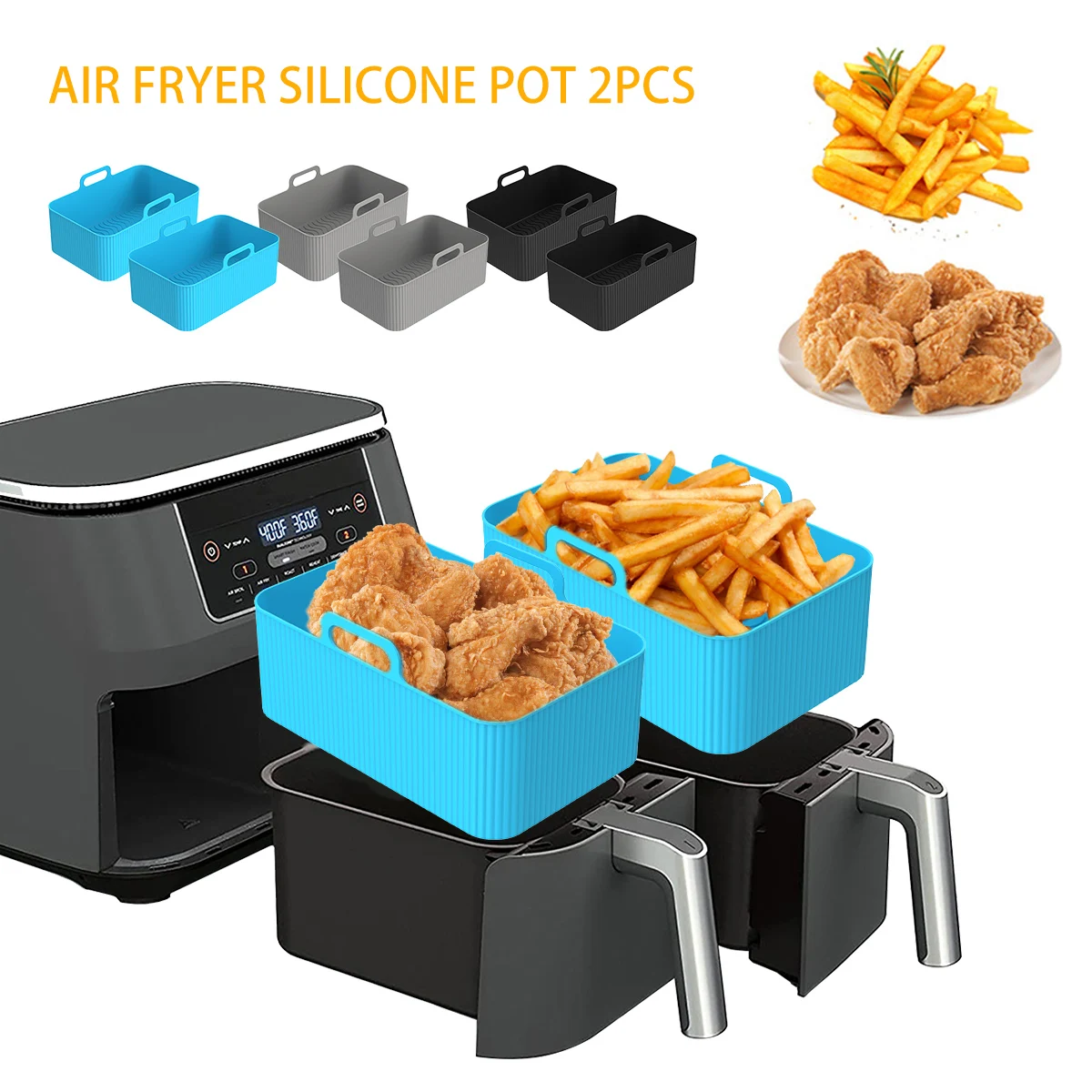 2 adet Hava Fritöz Silikon Ast - Kitchen Oven Baking Pans incelemesi ve fiyatı
