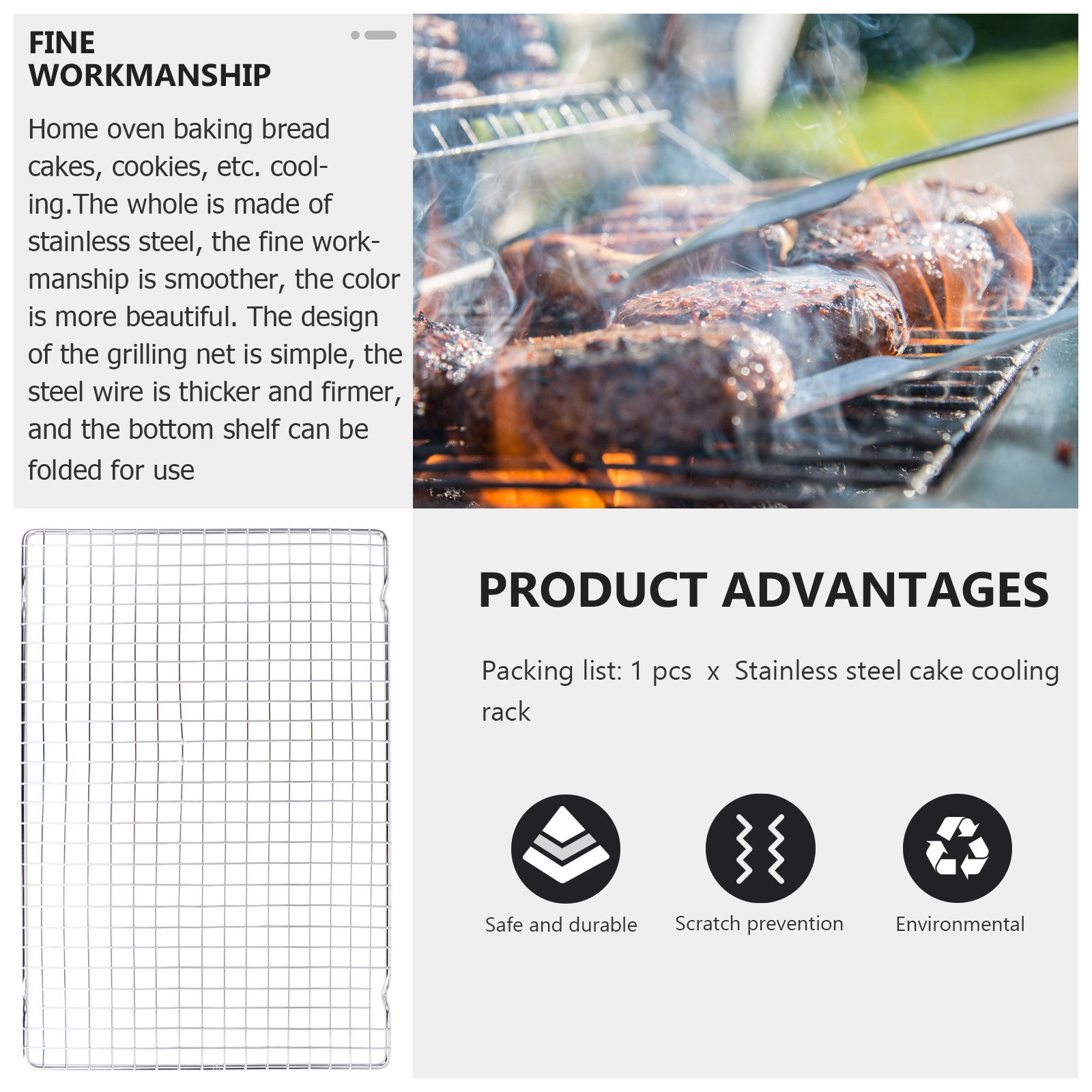 1 Adet Fırın Soğutma Rafı, Pas - Kitchen Baking Rack incelemesi ve fiyatı
