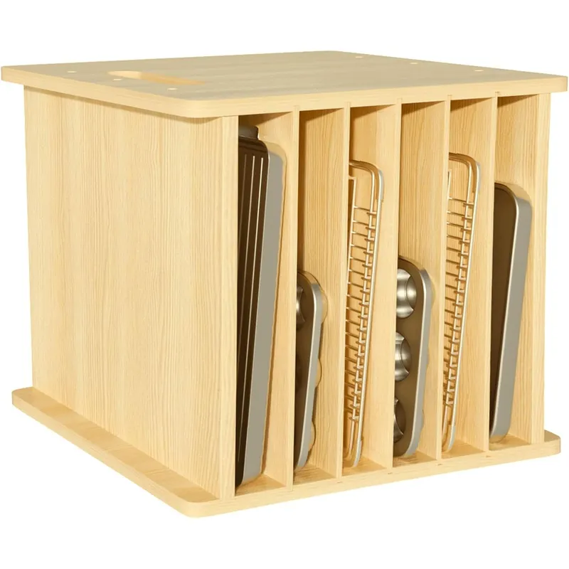 7 Katlı Ahşap Tepsi Bölücüler, - Kitchen Cabinet Baking Organizer incelemesi ve fiyatı