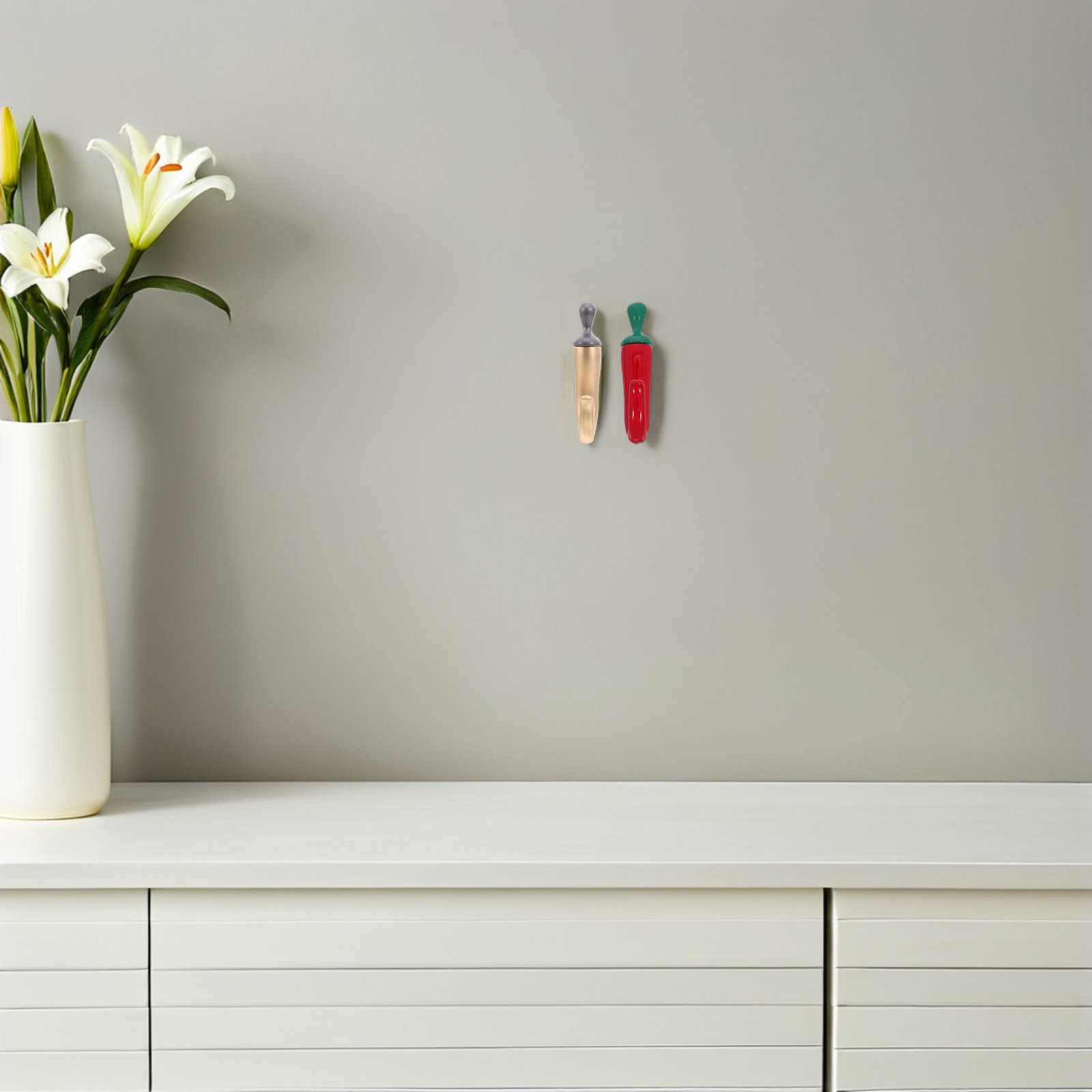 2 Adet Biber Şeklinde Duvar As - Kitchen Utensils incelemesi ve fiyatı