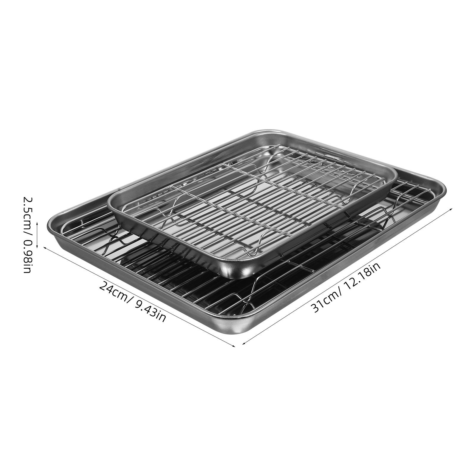 Paslanmaz Çelikten Yapılmış 2  - Kitchen Baking Pan Storage incelemesi ve fiyatı