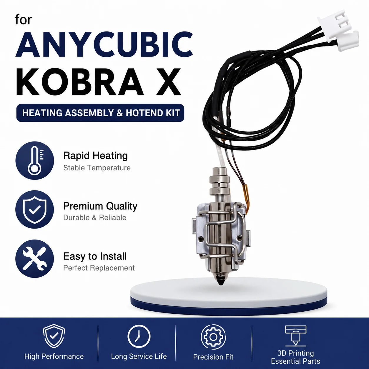 Anycubic Kobra X Hotend Nozul  - Pastry Brush Silicone incelemesi ve fiyatı