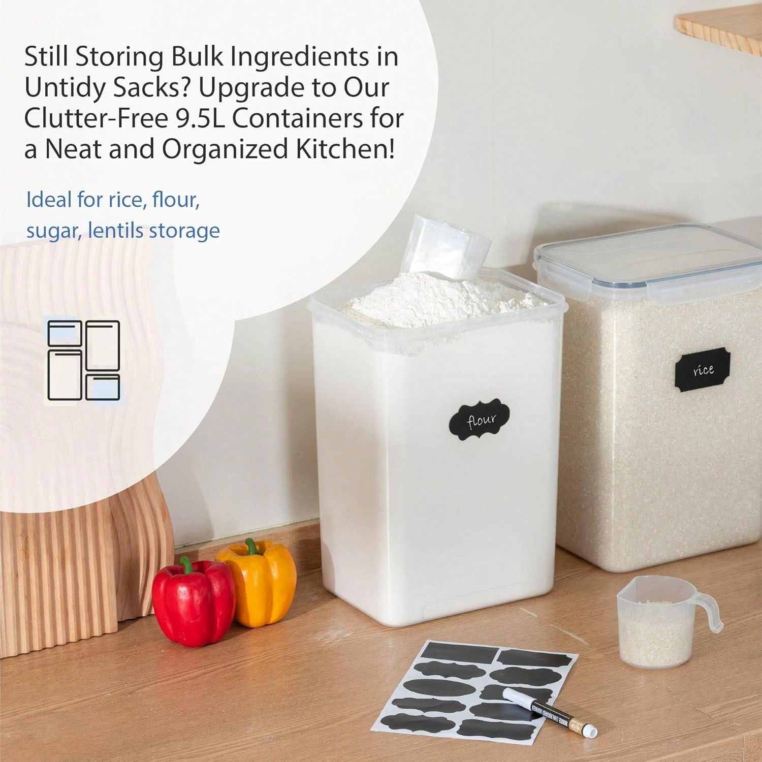 Ekstra Büyük Hava Geçirmeyen G - Kitchen Baking Pantry incelemesi ve fiyatı