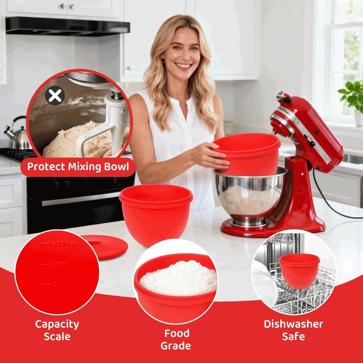 Silikon Mikser Kase Astarı Kap - Kitchen Aid Baking Mixer incelemesi ve fiyatı