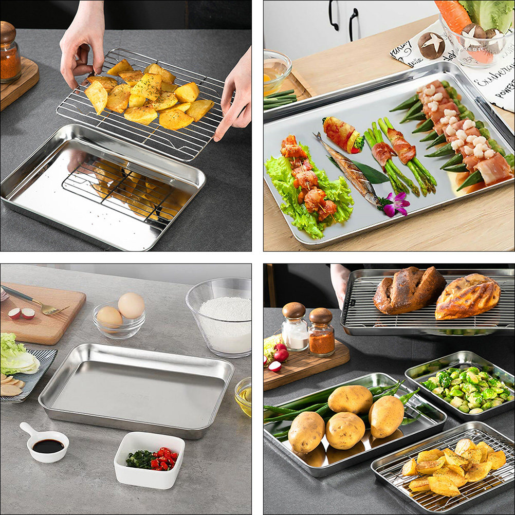 2 Adet Paslanmaz Çelik Süzgeç  - Kitchen Baking Pan Storage incelemesi ve fiyatı