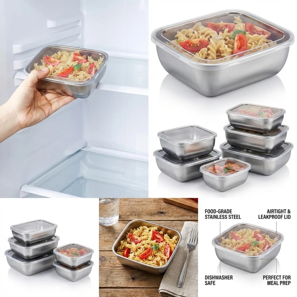 6 Adet Paslanmaz Çelik Gıda Sa - Kitchen Baking Tray Organizer incelemesi ve fiyatı