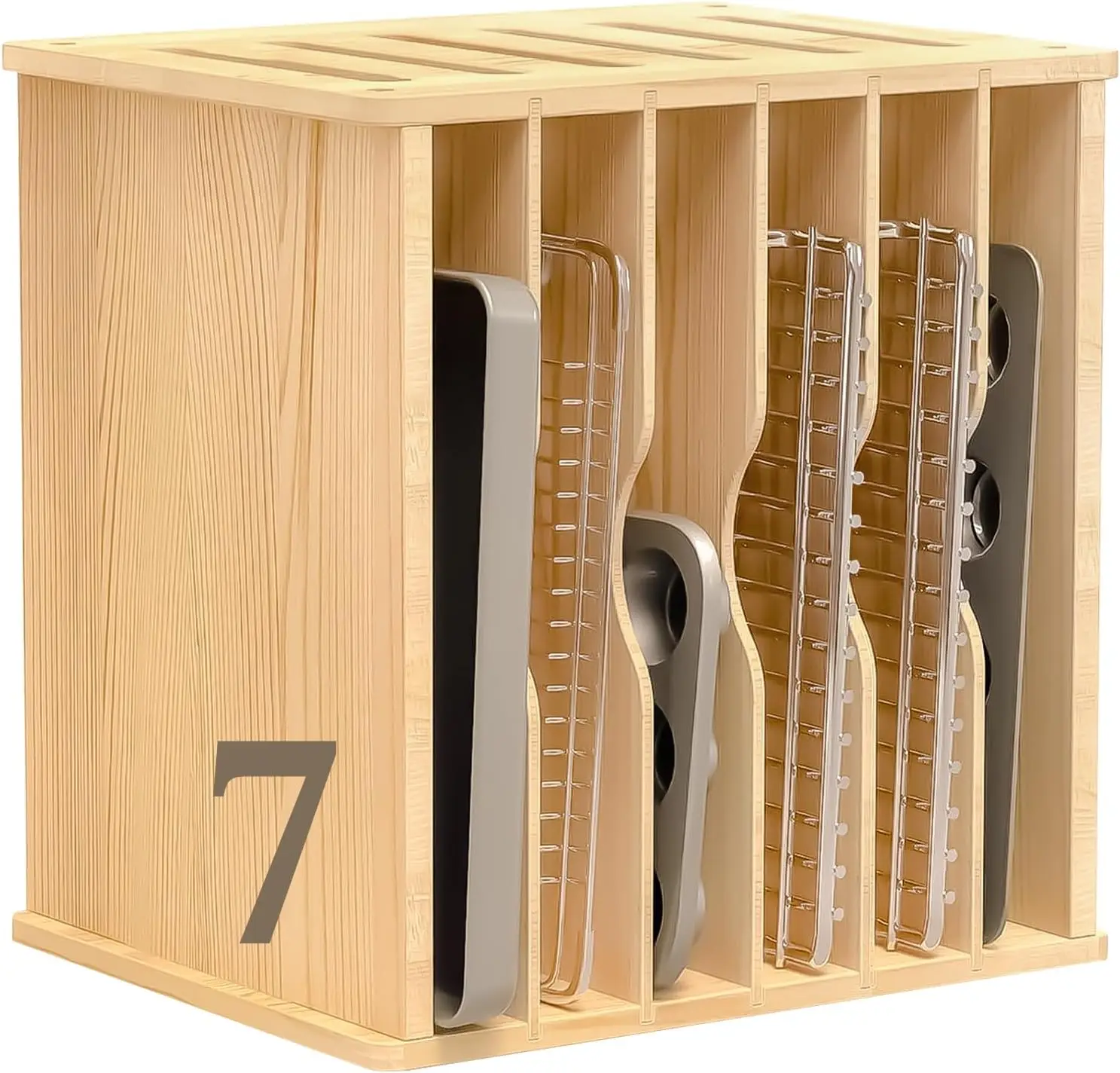 Dolaplar için Ahşap Tepsi Bölü - Kitchen Cabinet Baking Organizer incelemesi ve fiyatı