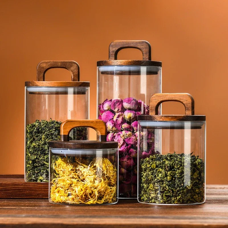 Bambu kapaklı şeffaf cam kavan - Kitchen Bank incelemesi ve fiyatı