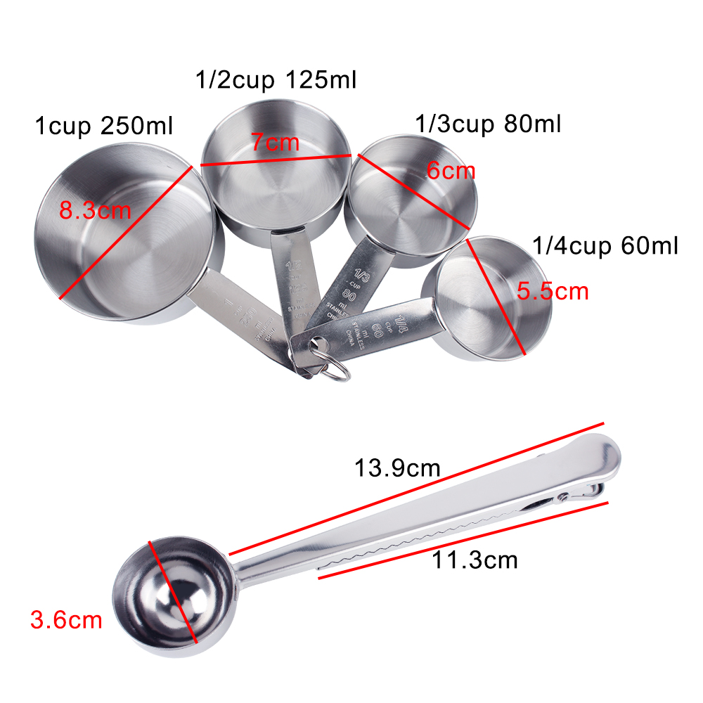 Istiflenebilir ölçüm kapları v - Kitchen Baking Kit incelemesi ve fiyatı