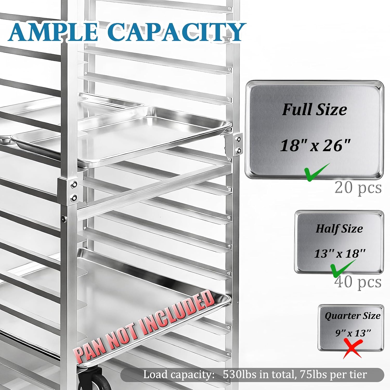 Ticari 20 Katmanlı Paslanmaz Ç - Kitchen Baking Pan Storage incelemesi ve fiyatı