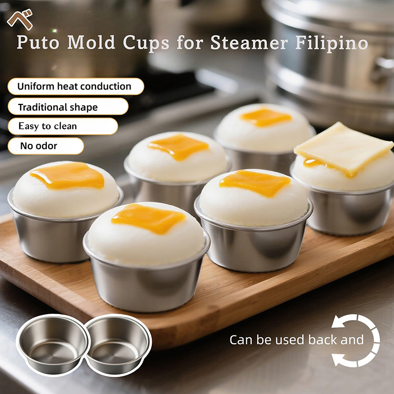 10pcs Puto Cake Mold Aluminum  - Kitchen Oven Baking Pans incelemesi ve fiyatı