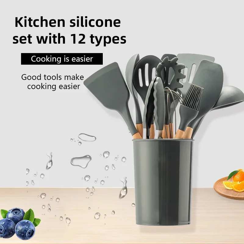 12 parçalı Set Ahşap Saplı Sil - Kitchen Baking Pan Storage incelemesi ve fiyatı