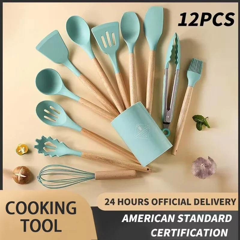 12 parçalı Set Ahşap Saplı Sil - Kitchen Baking Pan Storage incelemesi ve fiyatı