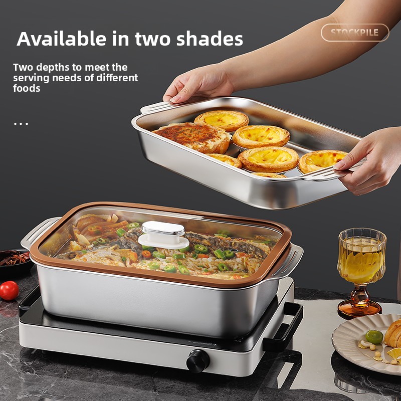 Gıda sınıfı paslanmaz çelik pi - Kitchen Oven Baking Pans incelemesi ve fiyatı