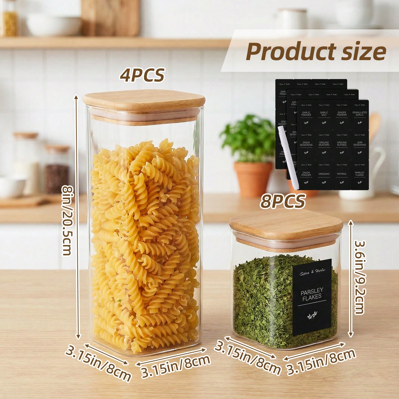 Tomnk 12 adet cam gıda saklama - Kitchen Baking Pantry incelemesi ve fiyatı