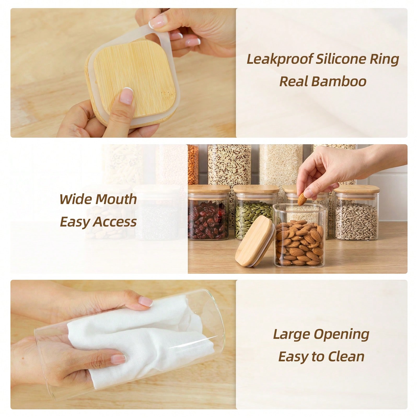 Tomnk 12 adet cam gıda saklama - Kitchen Baking Pantry incelemesi ve fiyatı